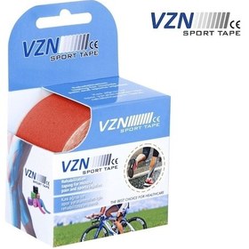 Resim Sport Tape Kırmızı Renk Kinezyo Sporcu Bandı Bandı 5 Metre X 5 Cm 