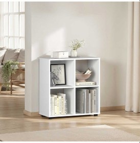 Resim Cubic Kitaplık Beyaz 70x72x30 Cm Beyaz 