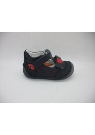 Resim Angelokids Perlina 01102 Doğal Deri Ortopedik Ilk Adım Ayakkabısı 18-21 (429131442) Lacivert - Siyah 