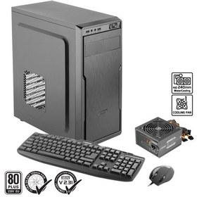 Resim Green Ava Plus Skd 1x120mm 2x2.0 Usb Bilgisayar Kasası 300w 80+ Standart Sertifikalı Ups Klavye + + Mouse 