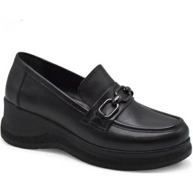 Resim Venüs 24422450k Dolgu Taban Tokalı Kadın Deri Ayakkabı Taba 