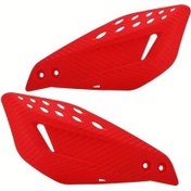 Resim Cloudstore Evrensel Motocross 7/8'' 22mm Kırmızı Motorcycle Dirt Pit Bike Atv Quads Koruma El Koruyucu 