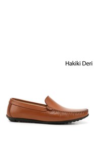 Resim Gönderi(r) Erkek Taba Antik Rok Hakiki Deri Loafer Ayakkabı 