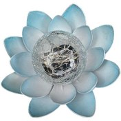 Resim Lotus Solar Avlu Lambası Açık Bahçe Dekorasyon Işığı Mavi 