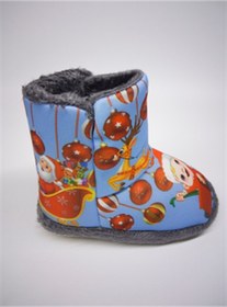 Resim Settimo Mavi Renk Noel Baba Baskılı Panduf 