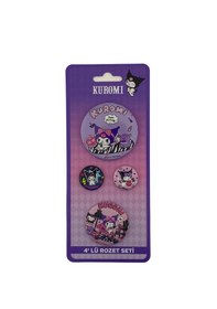 Resim Hello Kitty&friends 4'lü Rozet Seti 3063000-6 Çok Renkli 
