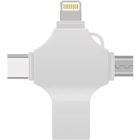 Resim Otg 4in1 Cep Telefonu Çok Fonksiyonlu Usb Flash Bellek 128 Gb Type-c, Micro Sd Ve Kart Okuyucu Çok Renkli 