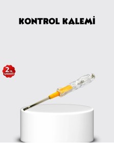 Resim Ceylan Adam Neon Lambalı Elektrik Kontrol Kalemi Nikel Kaplama 110-220v 
