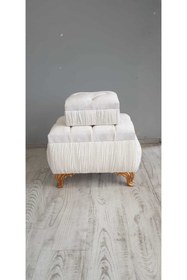 Resim Duru Çeyiz Sandıkları Duru Lüks Şişman Pliseli Ikili Çeyiz Sandığı 