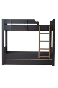 Resim Setay Ranza, Asya Ayrılabilir Yavrulu Ranza, Antrasit - Ceviz + 2 Adet Comfort Yatak 