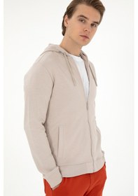 Resim U.s. Polo Assn. Erkek Taş Hırka Örme 50293412-vr049 Tas Taş 
