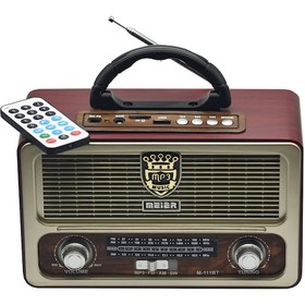 Resim Vintage Bluetootlu Nostaljik Radyo Ahşap Radyo Kumandalı 