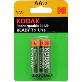 Resim Kodak Şarj Edilebilir Ni-MH AA Pil 2600 mAh (2 Adet) 