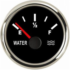 Resim Su Seviye Göstergesi Çap 52Mm Siyah 12/24V Tekne Yat Siyah 