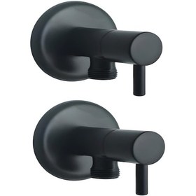 Resim Sardıcı Çubuklu Taharet Musluğu Siyah Aç-kapa İkili Taharet 