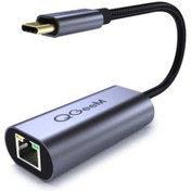 Resim Qgeem Type-c (usb-c) Erkek To Rj45 Dişi Ethernet Dönüştürücü Adaptör 1000mbps (011 Cm) 