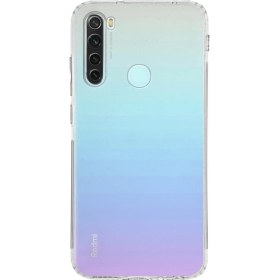Resim Caseworld Xiaomi Redmi Note 8 Kapak Kamera Korumalı Tıpalı Şeffaf Silikon Kılıf 