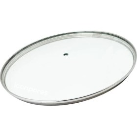 Resim Parmis Tencere Sahan Tava Cam Kapağı Kapak 36 cm Tutma Tepesiz 