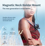 Resim Maoyaya Telesın Te-hnb-001 Aksiyon Kamerası Boyun Montajlı Manyetik Montaj Gopro Hero 9/10/11/8/7 Insta360 Go 2, Insta360 One X İçin Uygun 
