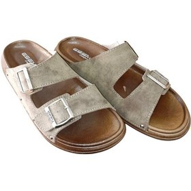 Resim Esem 3769-0001 Erkek Tokalı Yazlık Comfort Terlik Vizon Siyah 
