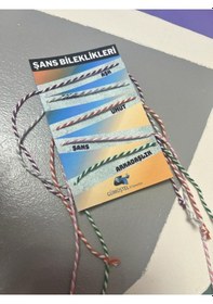Resim Gümüştel El Sanatları 30 Paket Ayrı Ayrı Kartlı 1 Pakette 5 Adet Bileklik Mevcut 3 Farklı Model Çok Renkli 