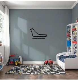 Resim Sanatsal Metal Tablo İtalya Grand Prix Metal Duvar Tablosu Formula 1 