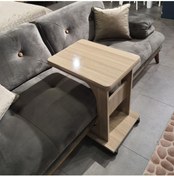 Resim Eliusta Tekerlekli C Yan Sehpa % 100 Mdf Koltuk Yanı Sehpa 