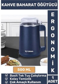 Resim Premium Ergonomik Tutma Saplı Yüksek Kaliteli Çelik Baharat Kahve Kuruyemiş Öğütücü Değirmen 500 Ml Çok Renkli 
