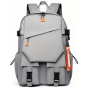 Resim Oldfriend Gri Büyük Kapasiteli Unisex Minimalist Sırt Çantası 15.6" Laptop Bölmesi Gri 