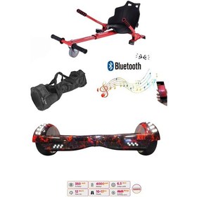 Resim Citymate Elektrikli Kaykay Akıllı Denge Hoverboard + Hoverkart + Çanta Full Ledli Extrem Paket D15 