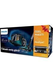 Resim Philips Phılıps XB9185/07 Marathon Elektrikli Süpürge HD6301/90 Tost Makinesi Hediyeli Özel Paket 