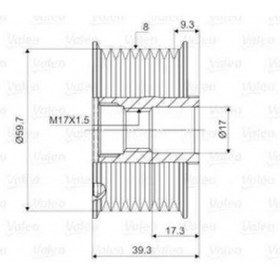 Resim Japon Alternatör Kasnagı - . - Val 588053 
