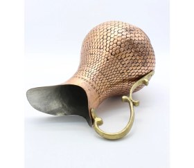 Resim Copperdone El Dövmesi Petek Desenli Eskitme Bakır Sürahi Antik Bakır Renk 