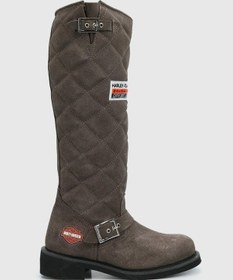 Resim Harley Davidson Laconia Hi 646 Grey Süet Kadın Çizme Gri 