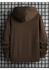 Resim Altamira Erkek Monaco Baskılı Oversize Kapşonlu Sweatshirt 001 