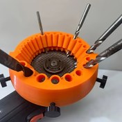 Resim Matkap ucu taşlama makinesi, elektrikli matkap aksesuarı, eski matkap bileyici, 125mm taşlamada 2-13mm uçlar için büyük bıçak açılı taşlama, plastik malzemeden yapılmış, elektriğe gerek yok 