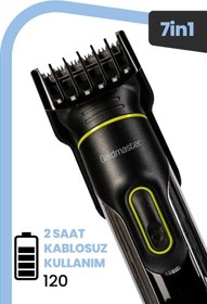 Resim GoldMaster Ready 7 In 1 Islak Kuru Ipx5 Su Geçirmez 20 Kademeli Ayarlanabilir Erkek Bakım Seti 