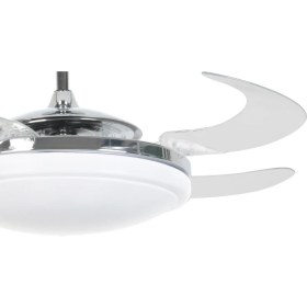 Resim Hunter PasificFanaway Evo 2 Endure Krom - 121 Cm. Aydınlatmalı Kanatları Gizlenen Tavan Vantilatörü 