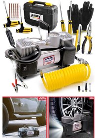 Resim Stilmax STL12HK 12v 150psi Çakmaklı Çift Piston Hava Kompresörü 