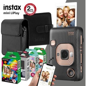 Resim Fujıfılm - Instax Mini Liplay Hybrid Siyah Fotoğraf Makinesi Mega Hediye Seti 