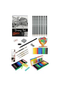 Resim Eskiz Defteri A5 120 Gr 50 Yp Lyra Dereceli Kalem Fanart Academy Toz Pastel Seti 12 Renk 