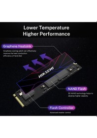 Resim Hiksemi Future Lite 1TB 7300MB/s - 6350MB/s Gen4x4 PCI-e NVMe M.2 2280 SSD 
