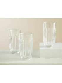Resim Şeffaf 3'lü 450 ml Cam Meşrubat Bardağı Seti 