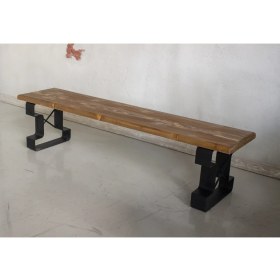 Resim Deryawood Masif Doğal Ahşap Bank 140X37X45 cm 
