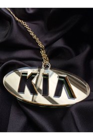 Resim Alos Star Kıa Araba Dikiz Aynası Süsü Kıa Logosu GOLD Pleksi 