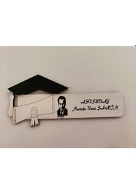 Resim Resmi Kurum Plaket-anahtarlık-kitap Ayracı Set Kişiye Ö Beyaz - Altın 