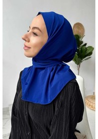Resim Kahijab Çıtçıtlı Bone - Saks Mavi - Standart Saks 