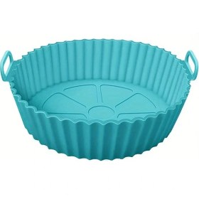 Resim Xuweiwei 1 Adet Mavi Silikon Kızartma Tavası Yapışmaz Pişirme Paslanmaz Mutfak Ekipmanları 