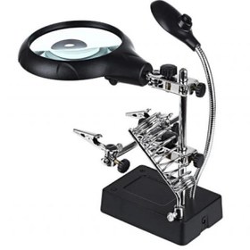 Resim -masa Üstü Mandallı ,2.5x90mm, 7.5x34mm Mercekli ,adaptörlu Işıklı Büyüteç 