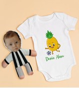 Resim Bitmeyen Kartuş Bk Kids Kişiye Özel Fotoğraflı Bebek Yastık Ve Bebek Body Zıbın Hediye Seti - Model 3.3 